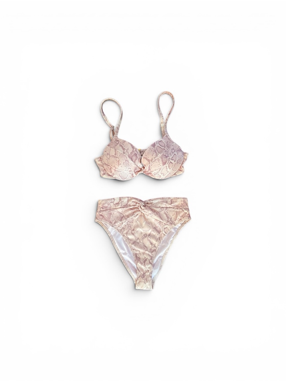 Victoria's Secret Pale Pink Snake-Print Bikini